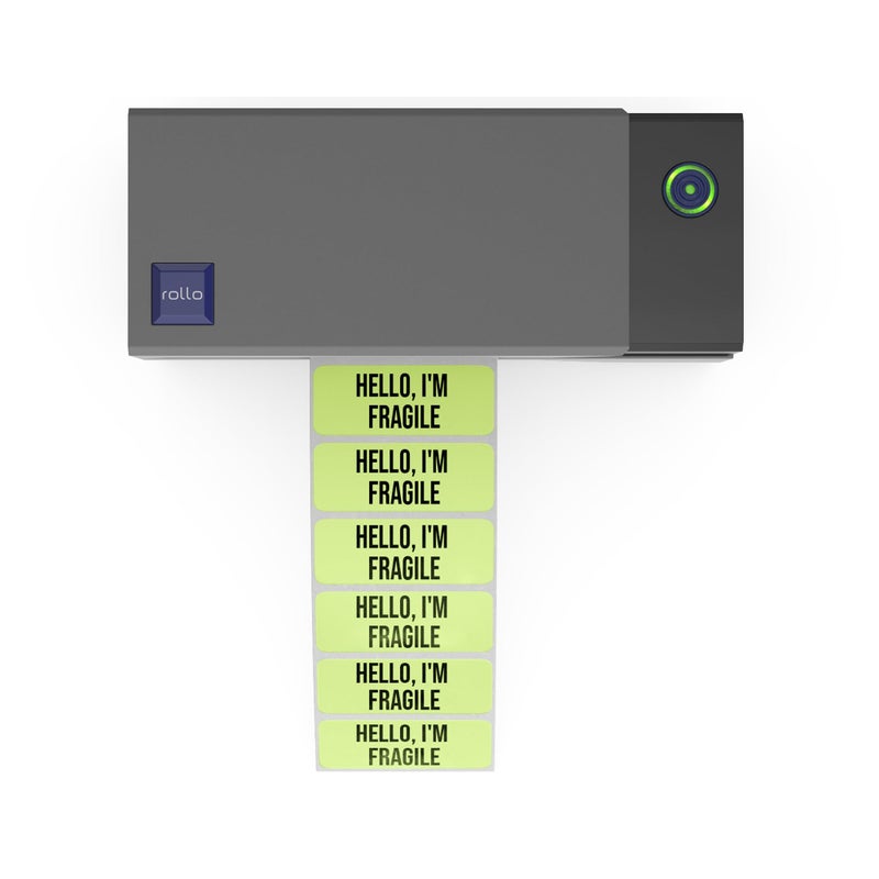 Rollo Direct Thermal 2x1 Sticker Labels - Roll of 1,000 Green Thermal Labels - Multi-Purpose Thermal Printer Stickers - Image 2